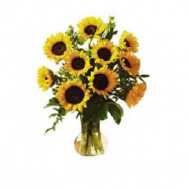 Arreglo de girasoles