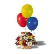 Arreglo primaveral con globos