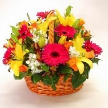 Cesta de flores
