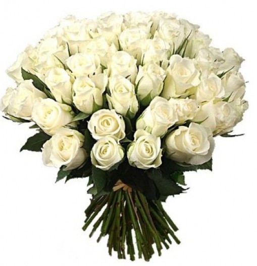 Bouquet de tres docenas de rosas blancas