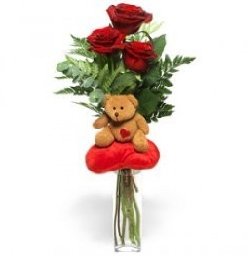 Rosas y besos
